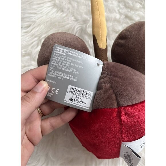 Disney Parks Mickey Mouse Candy Apple Plush New with Tags - Picture 3 of 5